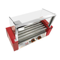Гриль роликовий AIRHOT RG-5S із захисним екраном, 5 роликів Ø25 мм×450 мм, +50…+250°C, 220 В 0.96 кВт, гарантія 12 міс, Китай, 580×250×420 мм