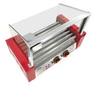 Гриль роликовий AIRHOT RG-7S із захисним екраном, 7 роликів Ø25×450 мм, +50…+250 °C, 220 В 1.33 кВт, 580×330×420 мм, 12 міс, Китай