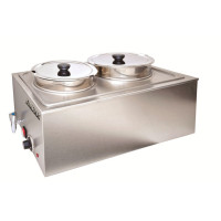Водяной мармит AIRHOT SB-2, 2 ёмкости по 8 л (итого 16 л), 220 В, 1.2 кВт, от +30 до +90 °C, 600×338×305 мм, гарантия 12 мес, Китай