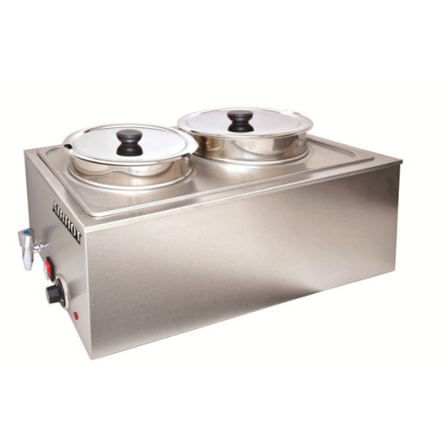 Водяной мармит AIRHOT SB-2, 2 ёмкости по 8 л (итого 16 л), 220 В, 1.2 кВт, от +30 до +90 °C, 600×338×305 мм, гарантия 12 мес, Китай
