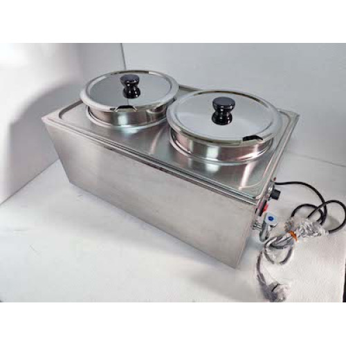 Марміт водяний AIRHOT SB-2, 16 л (2×8 л), +30-+90 °C, 1.2 кВт, 600×338×305 мм, гарантія 12 міс, для закладів харчування