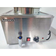 Водяной мармит AIRHOT SB-2, 2 ёмкости по 8 л (итого 16 л), 220 В, 1.2 кВт, от +30 до +90 °C, 600×338×305 мм, гарантия 12 мес, Китай