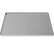 Противень гладкий UNOX TG405 600x400x15 мм, алюмінієвий (сріблястий), Італія, 0,89 кг, для печей і пекарень