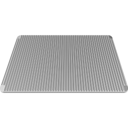 Противень UNOX FAKIRO TG875 GN 1/1, алюмінієвий (сріблястий) 530×325×12 мм, двосторонній (ребристий/гладкий), Італія, для випікання