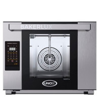 Піч пароконвекційна UNOX XEFR-04HS-ELDV, 4 рівні, деко 460х330 мм, LED кер., 12 міс гарантії, Італія, 3,45 кВт, 600х669х500, підкл. до води