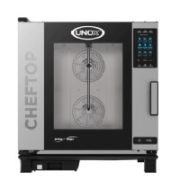Пароконвектомат UNOX XEVC-0711-EPRM нержавеющая сталь 750×783×842мм 11,7кВт/380В 7 уровней GN1/1 шаг67мм подключение воды/канал. 12 мес Италия для кухни