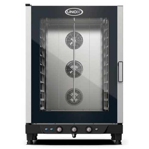 Піч пароконвекційна UNOX XB893 на 10 рівнів, 600х400 мм, 15,8 кВт, механічне керування, Італія — для пекарень, кафе, ресторанів