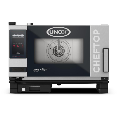Пароконвектомат UNOX XEVC-0311-E1RM, 3 рівні (GN1/1), 5 кВт, сенсорне керування ONE, 220/380В, 750×783×538 мм, Італія, гарантія 12 міс