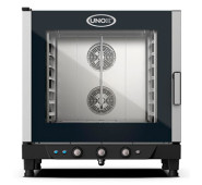 Пароконвектомат UNOX XV593 GN 1/1, 7 рівнів, 10,5 кВт 380В, підкл. води/каналу, 860x882x930 мм, нерж. сталь, для ресторанів і пекарень