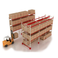 Палетні стелажі Modern Expo для складу 2000х2700х1100 мм, металеві, для зберігання палет і оптимізації складських запасів