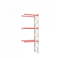 Палетний стелаж Modern Expo 5327x1825x1100 мм, приставна секція, 3 рівні, навантаження до 1600 кг, порошкове фарбування, Україна