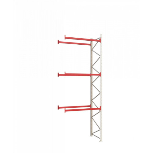 Палетний стелаж Modern Expo 5327x1825x1100 мм, приставна секція, 3 рівні, навантаження до 1600 кг, порошкове фарбування, Україна