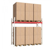 Складський металевий стелаж Modern Expo 2127x2700x1100 мм, основна секція, навантаження до 2400 кг, порошкове фарбування, Україна