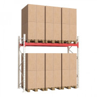 Складской металлический стеллаж Modern Expo 2127x2700x1100 мм, основная секция, нагрузка до 2400 кг, порошковая покраска, Украина