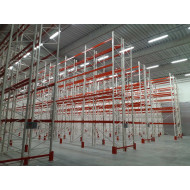 Складской металлический стеллаж Modern Expo 2127x2700x1100 мм, основная секция, нагрузка до 2400 кг, порошковая покраска, Украина