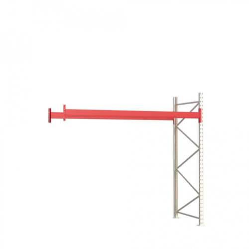 Палетний стелаж Modern Expo 2127х2700х1100 мм, металева приставна секція, 3 палети, навантаження 2400 кг, порошкове фарбування, Україна