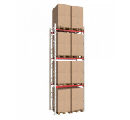 Палетний стелаж Modern Expo 4870x1825x1100 мм, основна секція, 4 рівні, навантаження 1600 кг, порошкове фарбування, Україна, гарантія 2 роки