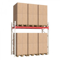 Палетний стелаж Modern Expo 2584x2700x1100 мм, основна секція, 3 палети на рівень, навантаження до 2400 кг, порошкове фарбування, Україна