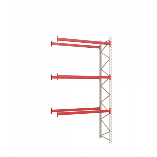 Палетний стелаж Modern Expo 6242х2700х1100 мм, приставна секція, 3 палети/рівень, навантаження 2400 кг, порошкове покриття, Україна