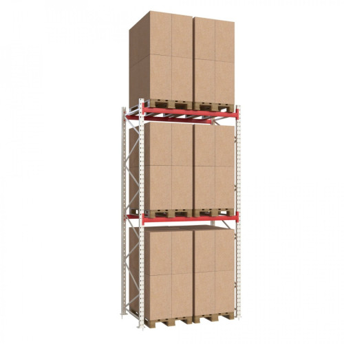 Паллетный стеллаж Modern Expo 3956x1825x1100 мм, основная секция, до 1600 кг/уровень, порошковая покраска, 2 года гарантии, Украина