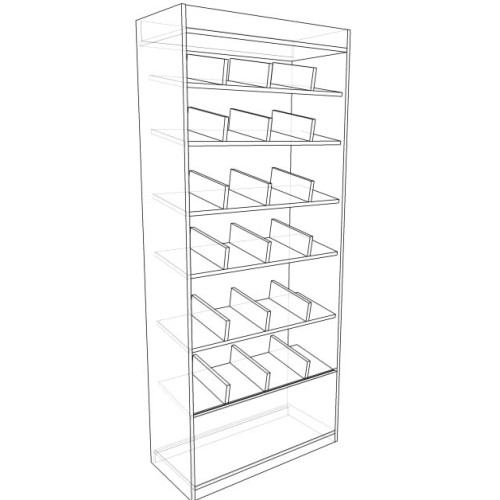 Вітрина для цукерок та горіхів 2000х900х400 мм, колір на вибір, містка для магазину та сипучих продуктів, проста збірка.