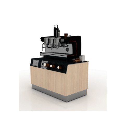 Кавовий модуль для магазину зі сміттєзбірником та диспенсерами, обладнання для кави, стійка для кави, адаптація під розмір приміщення.