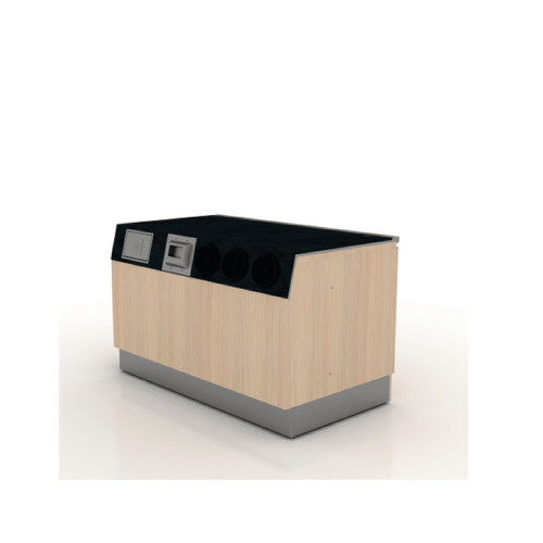 Кавовий модуль для магазину зі сміттєзбірником та диспенсерами, обладнання для кави, стійка для кави, адаптація під розмір приміщення.