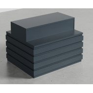 Стелаж острівний з ДСП 900х1200х1000 мм, для магазину, антрацит