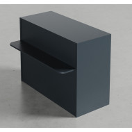 Касовий прилавок з ДСП 900х1200х730 мм, з підставкою під сумки, для магазину або кафе  антрацит