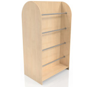 Острівний стелаж із ДСП 1600х900х600 мм, колір на вибір, для магазину, швидке складання, місткий торговий стелаж.