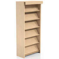 Книжкова полиця з ДСП 2000х900х400 мм, без тумби, колір на вибір, для дому та офісу, містка, швидке виготовлення