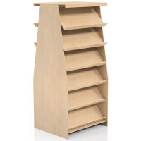 Книжкова стелаж-острів з ДСП 2000х900х800 мм, на замовлення, колір на вибір, для книжкового магазину та офісу