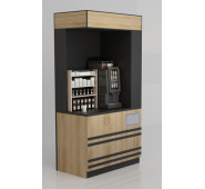 Каво-модуль з надбудовою 2200х1200х600 мм, колір на вибір, для офісу та кафе