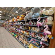 Стелаж пристінний металевий 1930х1250х400 мм, 5 полиць, кремовий RAL 9001, порошкове фарбування, для магазину та складу, Україна