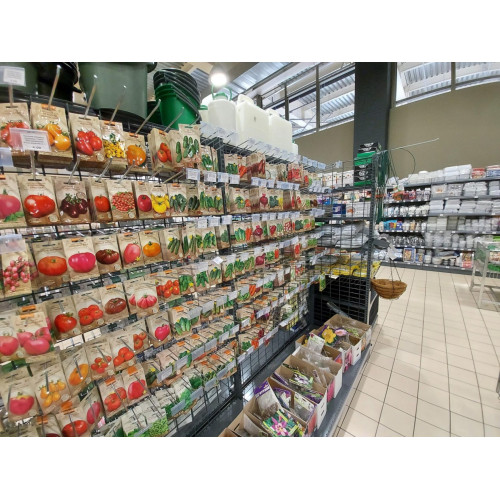 Металевий перфорований стелаж 2235х665х400 мм, 2 полиці, кремовий, для складу, магазину та кухні, Україна, порошкове фарбування