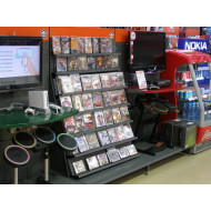 Металевий стелаж Modern Expo для дисків 2235х1000х500 мм, пристінний, кремовий, порошкове покриття, для складу та магазину