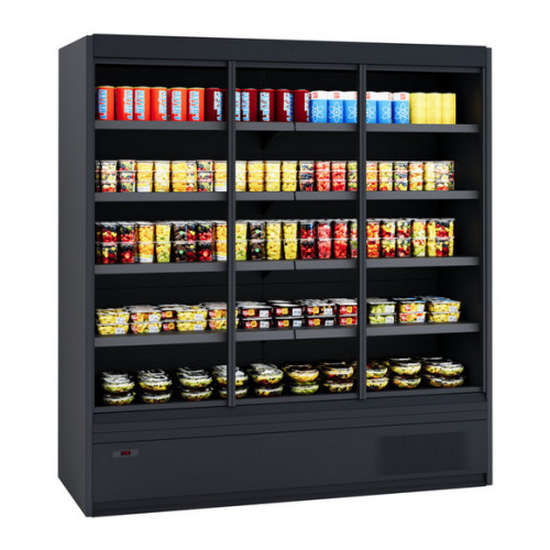 Холодильна гірка Регал Cooles SlimDeck Pro-B  2100х1875х770 мм, Modern Expo, розпашні двері, вбудований агрегат