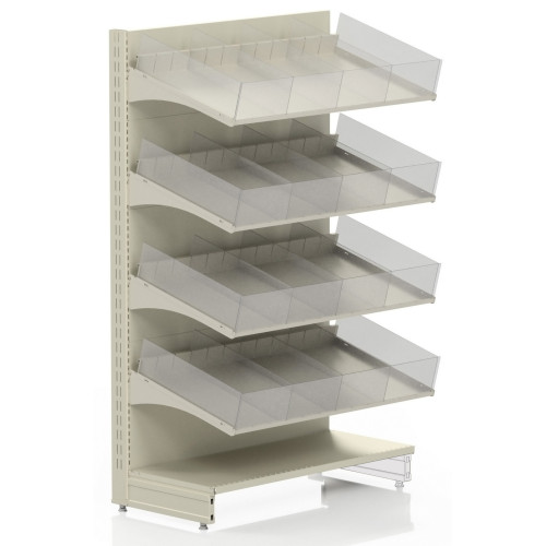 Стелаж кондитерський металевий 1625х665х400 мм на 4 полиці (9001) Modern Expo