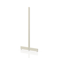 Металлическая нога Т-образная Modern Expo 1625x500 мм, кремовая RAL 9001, островная опора для производственных и столовых столов Металлическая нога Т-образная Modern Expo 1625x500 мм, кремовая RAL 9001, островная опора для производственных и столовых столов