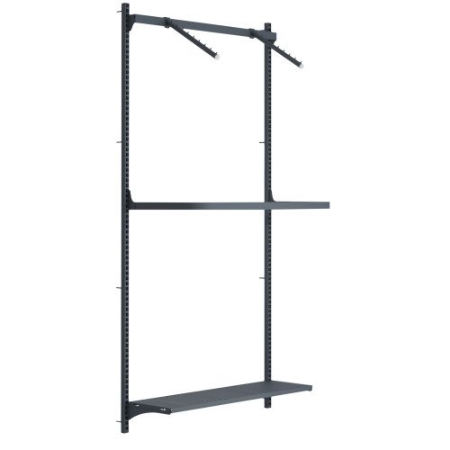 Стеллаж для одежды настенный металлический Тип 1 2134х1000х300 мм, 1020-02405