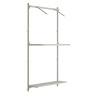 Стеллаж для одежды настенный металлический Тип 1 2134х1000х300 мм, 1020-02406
