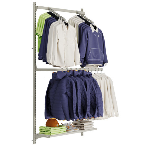 Стеллаж для одежды настенный металлический Тип 1 2134х1000х300 мм, 1020-02406