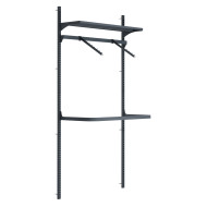 Стеллаж для одежды настенный металлический Тип 1 2134х1000х300 мм, 1020-02405