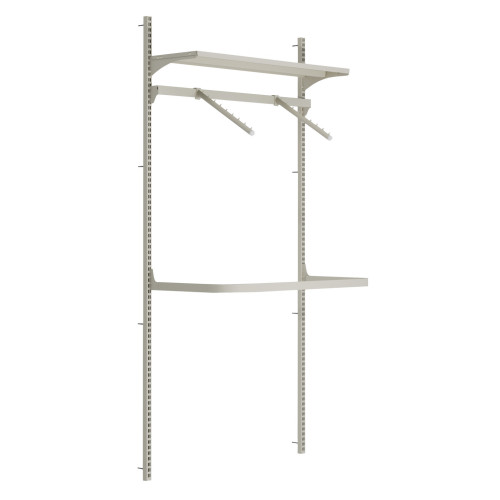 Стеллаж для одежды настенный металлический Тип 1 2134х1000х300 мм, 1020-02406