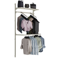 Стеллаж для одежды настенный металлический Тип 1 2134х1000х300 мм, 1020-02406