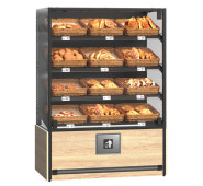 Хлібний стелаж Modern Expo пристінний Тип 2, 1810х1320х740 мм, скляні двері, для хліба та випічки