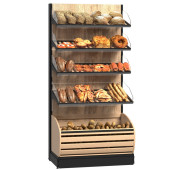 Хлібний стелаж пристінний Modern Expo Тип 5, 2110х1040х580 мм, для хліба та випічки