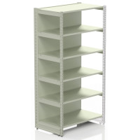 Металевий стелаж Modern Expo 1930х1000х500 мм, 5 полиць, кремовий (RAL 9001) — збірний стелаж для складу, магазину, харчової промисловості Металевий стелаж Modern Expo 1930х1000х500 мм, 5 полиць, кремовий (RAL 9001) — збірний стелаж для складу, магазину, харчової промисловості