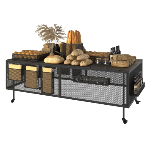 Стелаж хлібний Modern Expo 2000х780х1000 мм, метал, навантаження до 300 кг, для випічки та хлібобулочних виробів, Україна