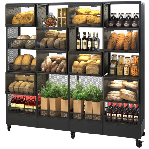 Металевий шафа для хліба Modern Expo 1888х1940х420 мм, навантаження 300 кг, для пекарень і магазинів, Україна
